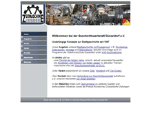 Tablet Screenshot of geschichtswerkstatt-duesseldorf.de